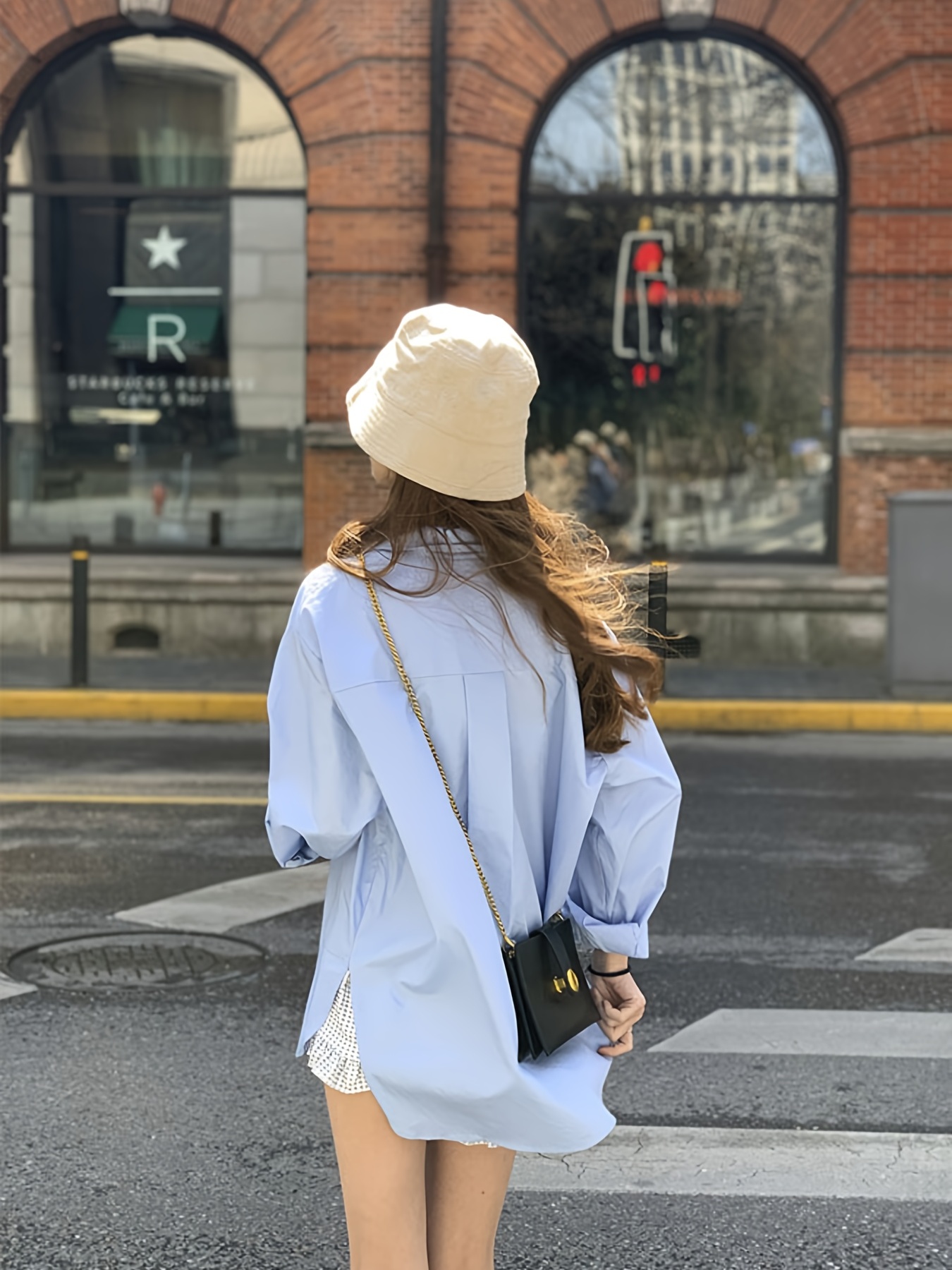 loose basic solid blouse stylish lapel long sleeve blouse casual blouse for spring fall womens clothing details 6