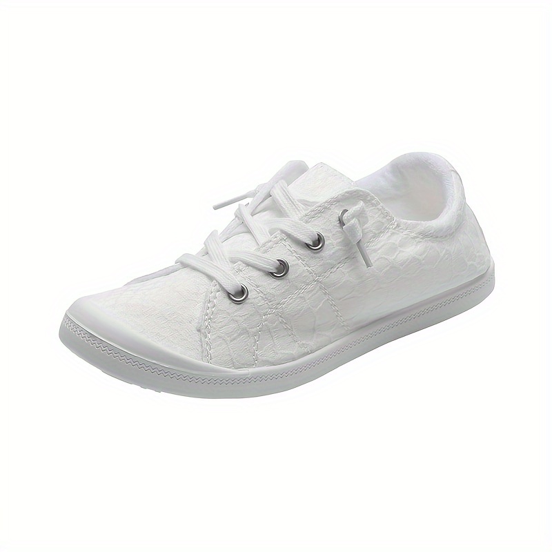 embossed flat sneakers lightweight women s snakeskin casual details 5