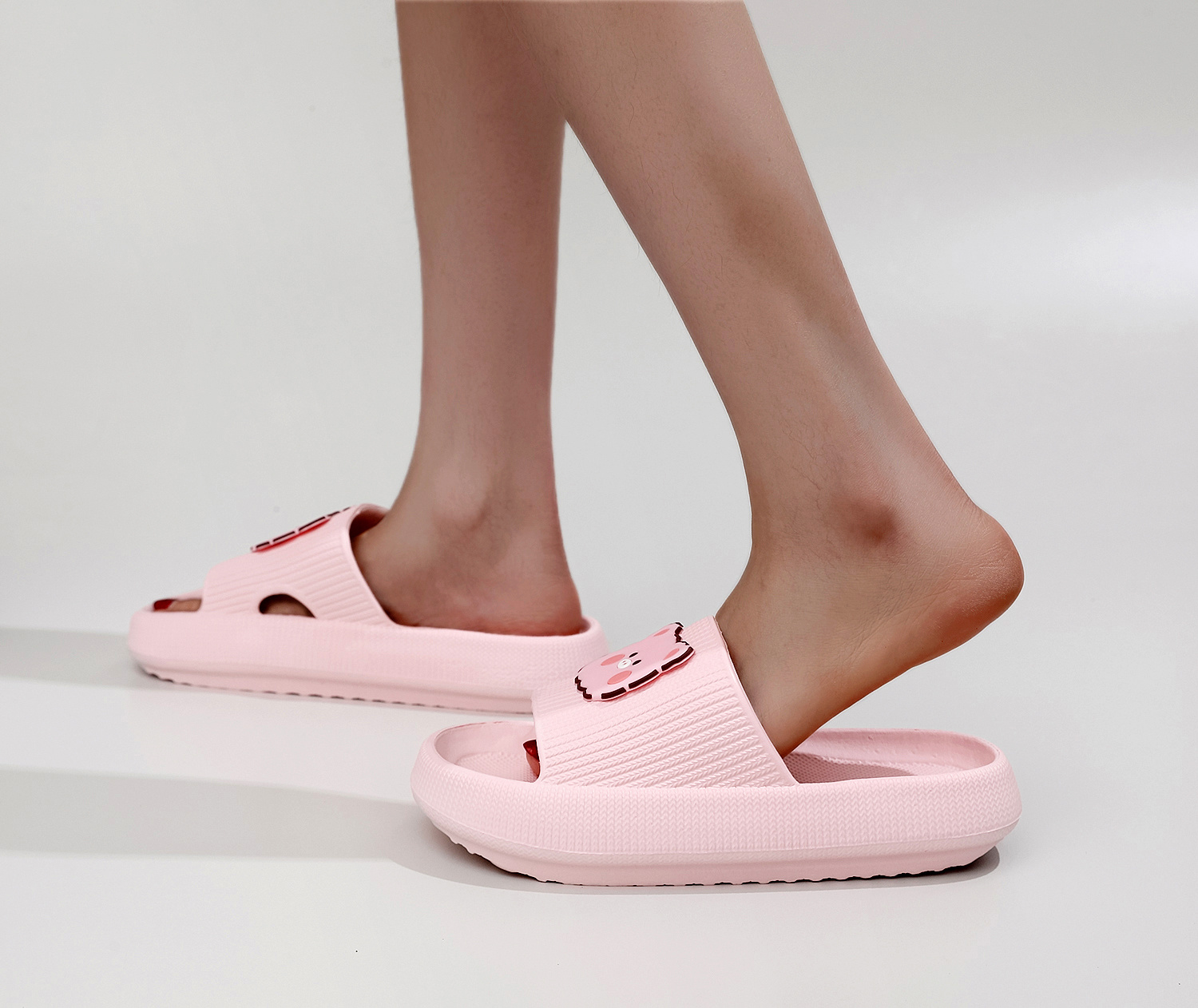 kawaii cartoon slides, womens kawaii cartoon slides casual soft sole pillow slides lightweight platform shoes details 3